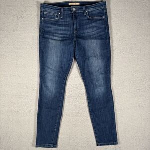 Joe’s Jeans Skinny Ankle Jeans Women’s Size 31 Medium Wash Fade Whiskers Stretch